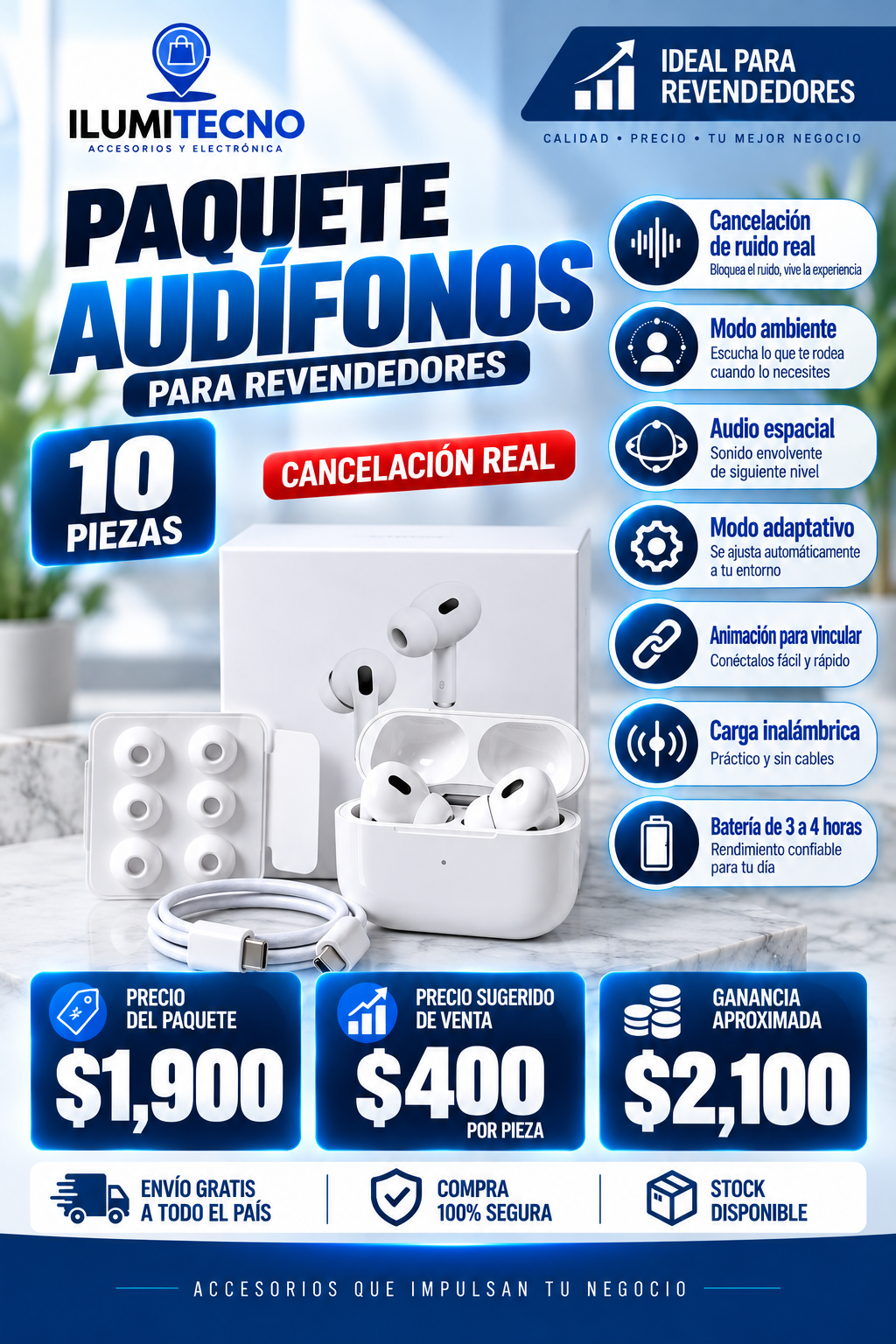 PAQUETE AUDIFONOS PREMIUM