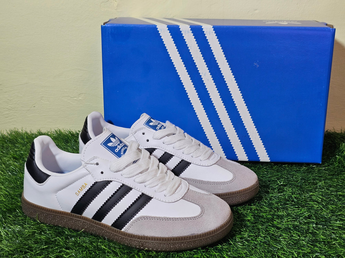 Adidas Samba Clásico Blanco Con Negro Importado