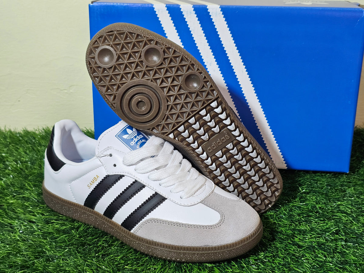 Adidas Samba Clásico Blanco Con Negro Importado