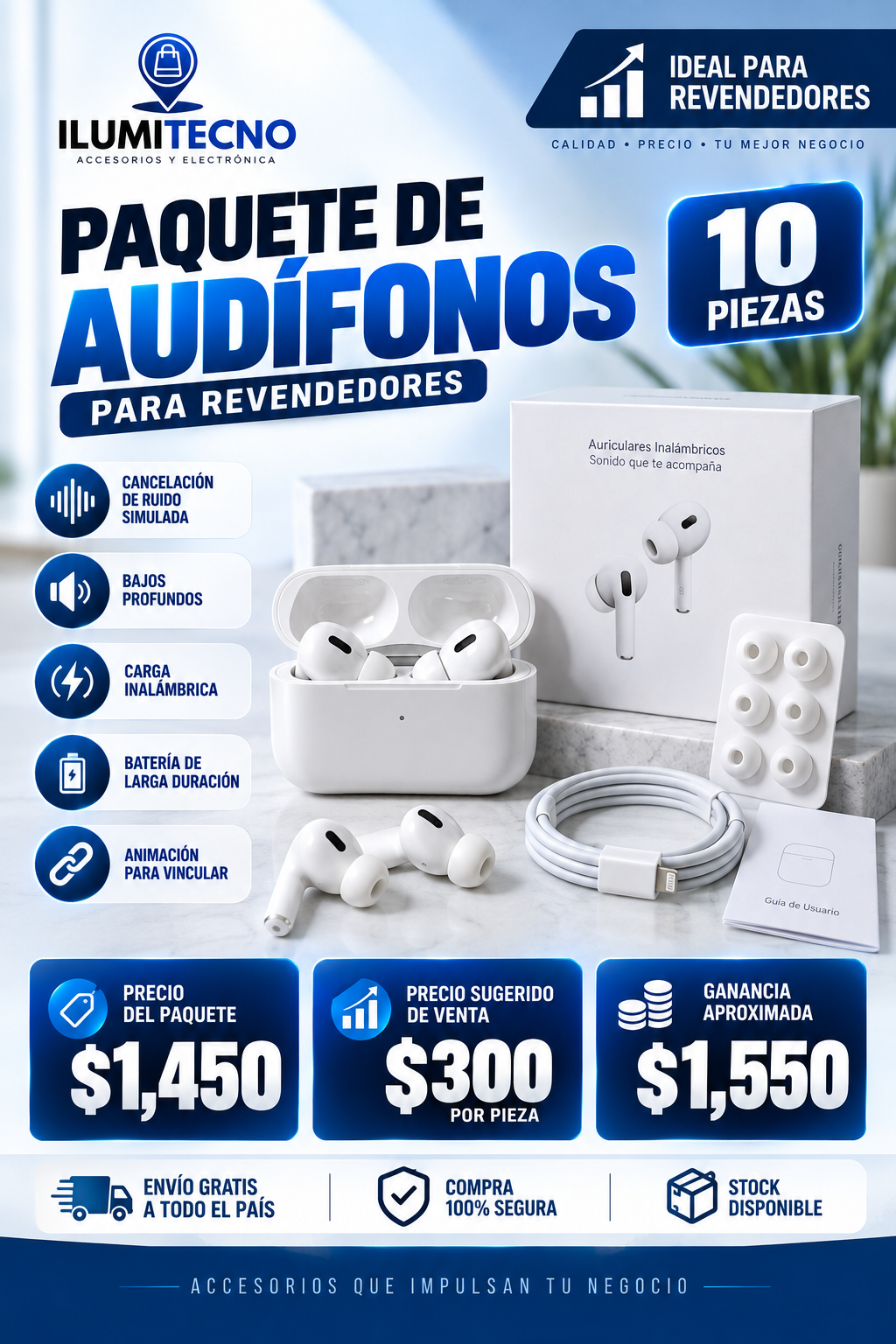 PAQUETE AUDIFONOS