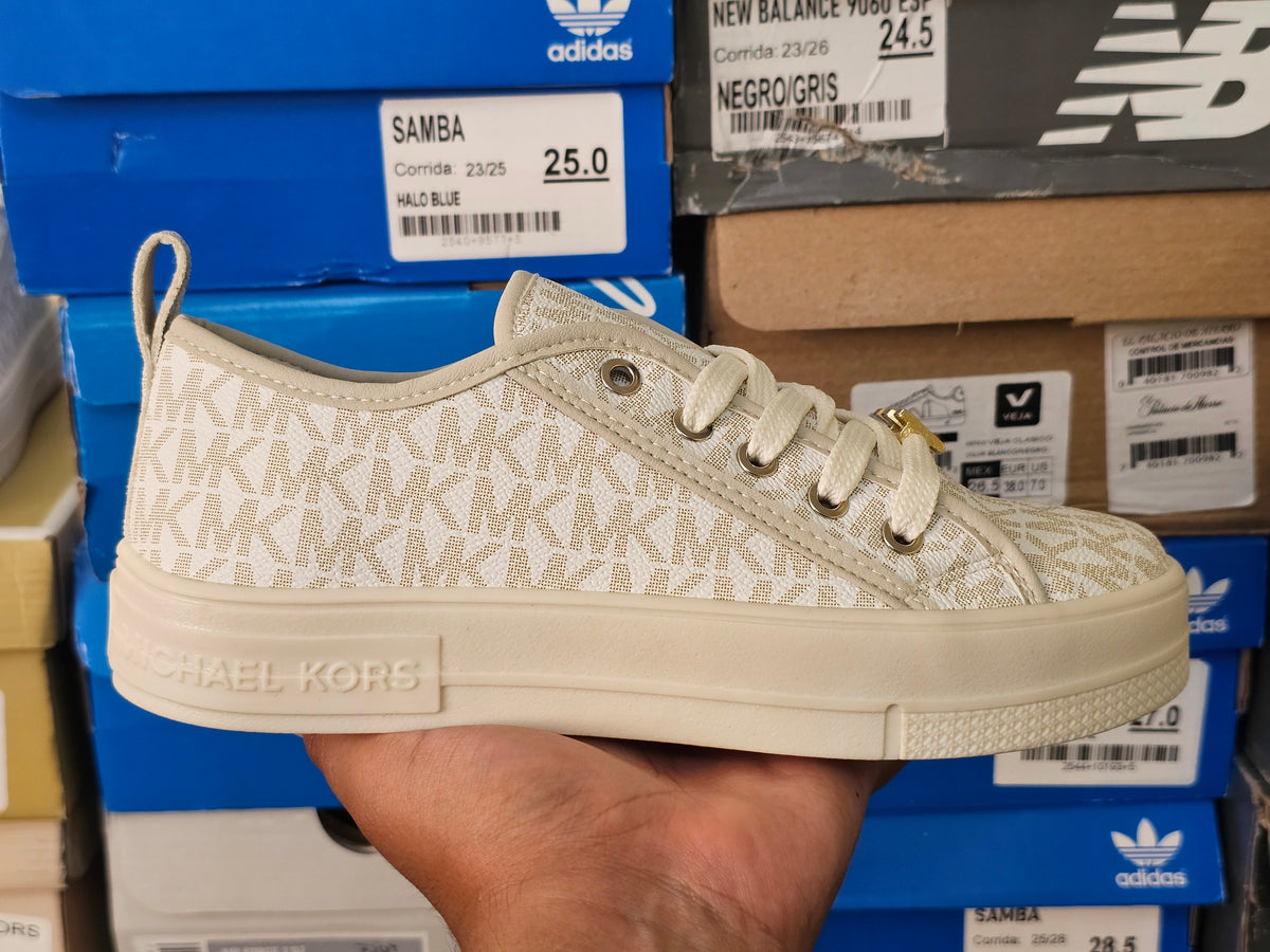 Tenis de Diseñador MK Beige